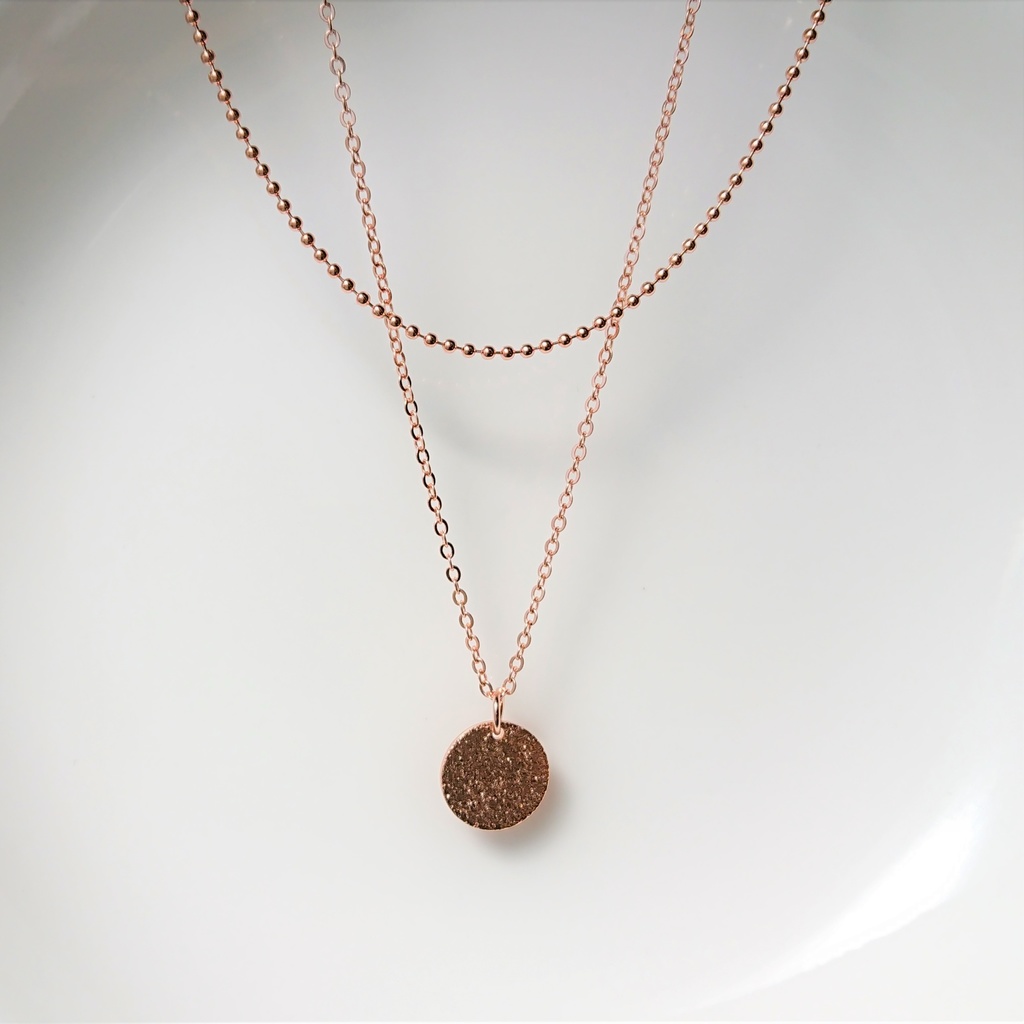 ピンクゴールドのアクセサリーセット