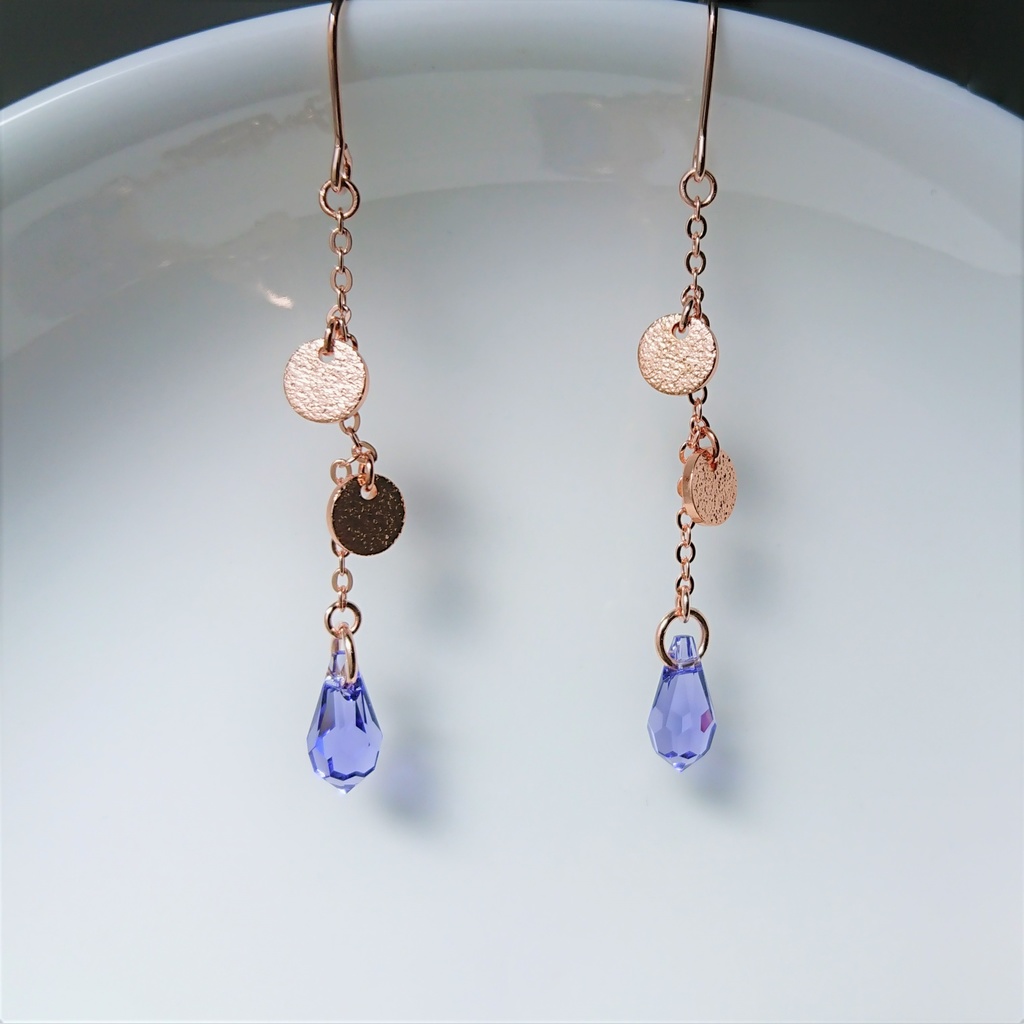 ピンクゴールドのアクセサリーセット