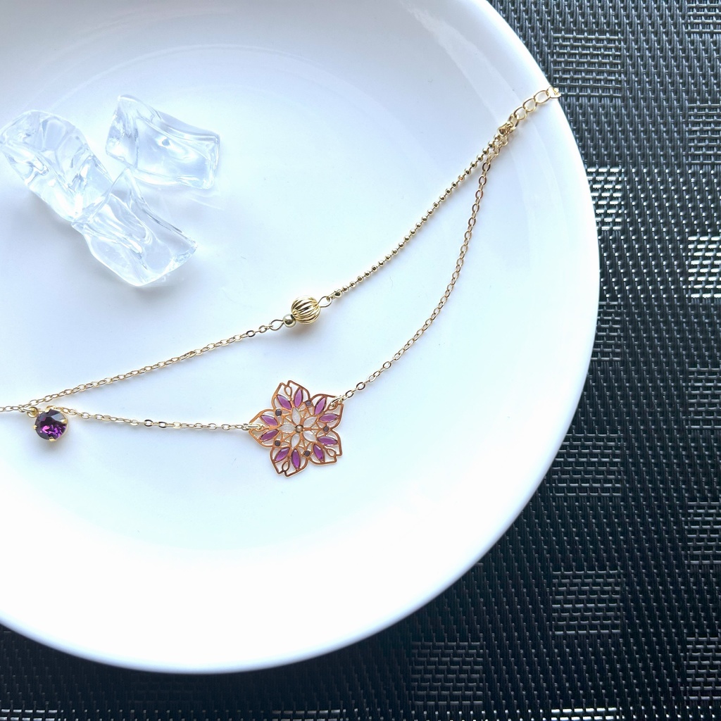 槍男士の桜アンクレット