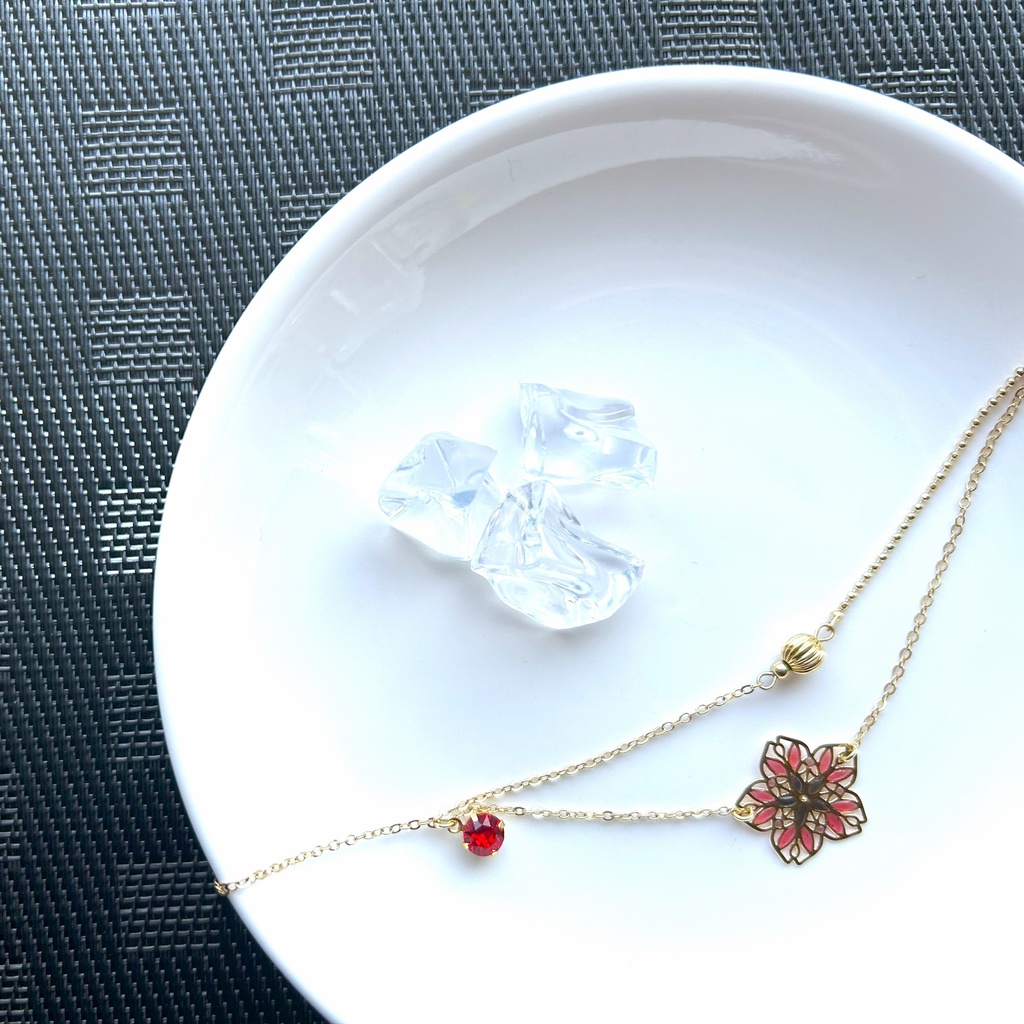 槍男士の桜アンクレット