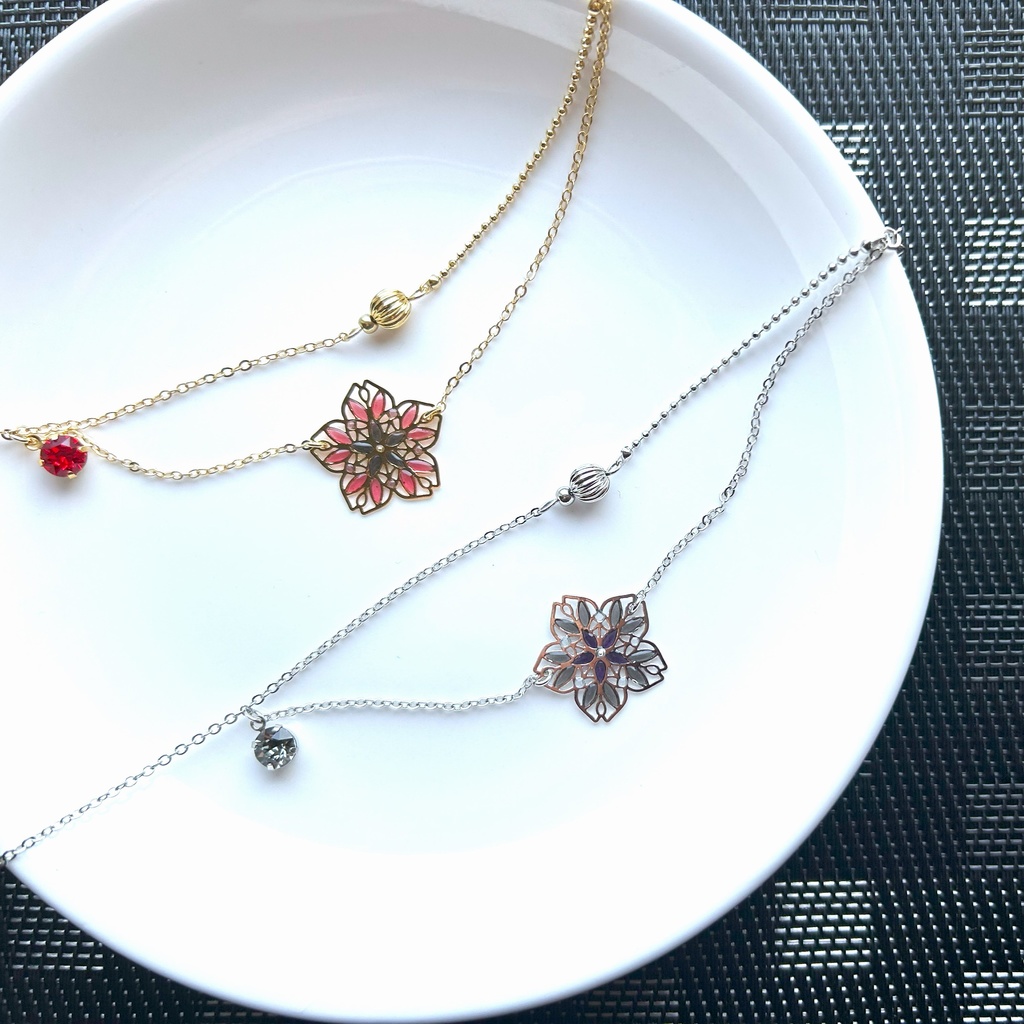 槍男士の桜アンクレット