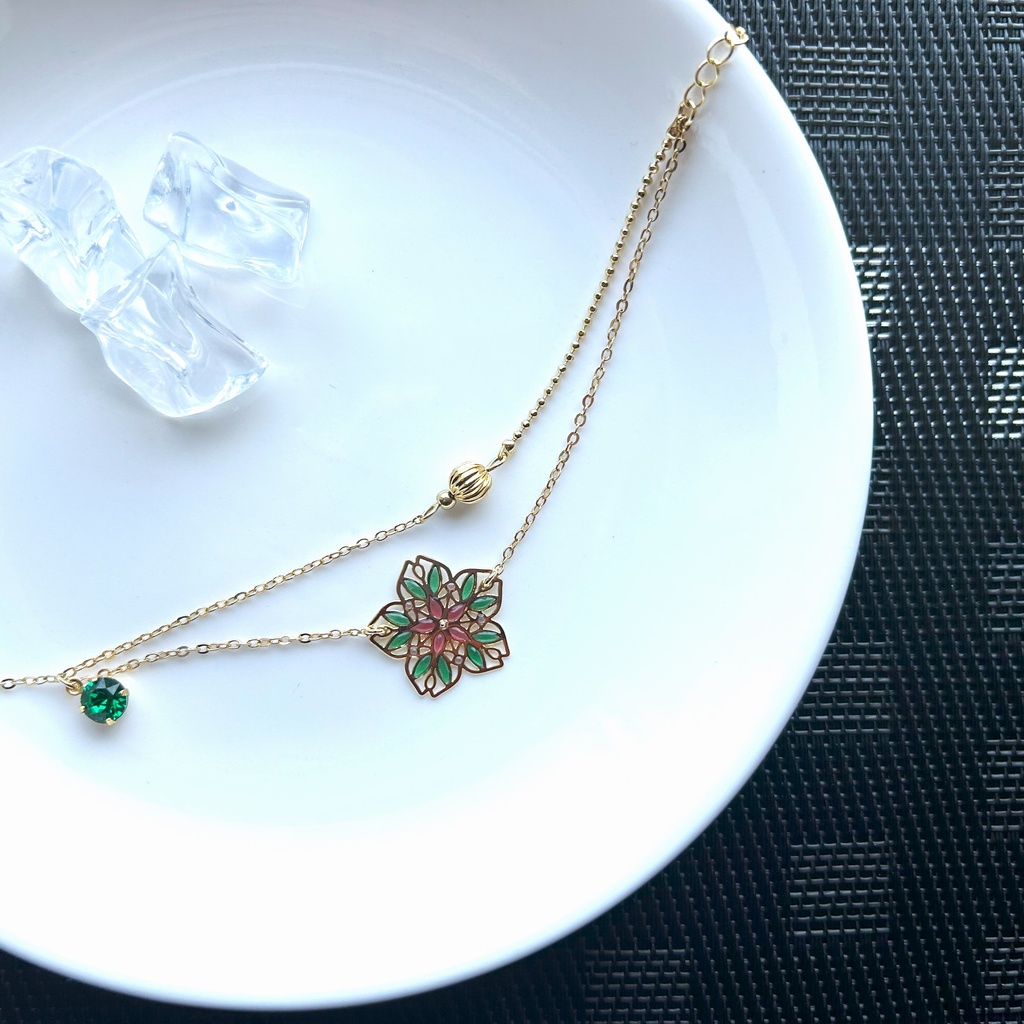 槍男士の桜アンクレット