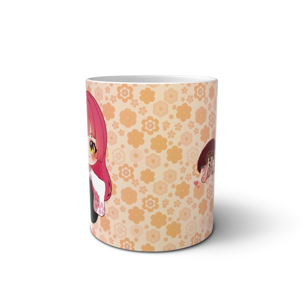 桃宮弥生 マグカップ《花模様》