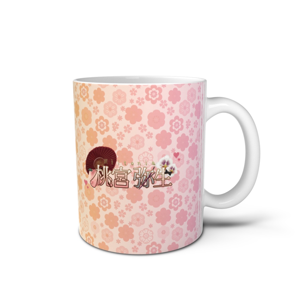 桃宮弥生 マグカップ《花模様》