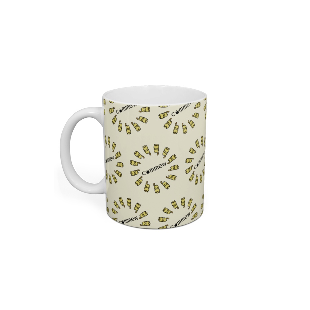 commew 5周年記念!猫とロゴのマグカップ