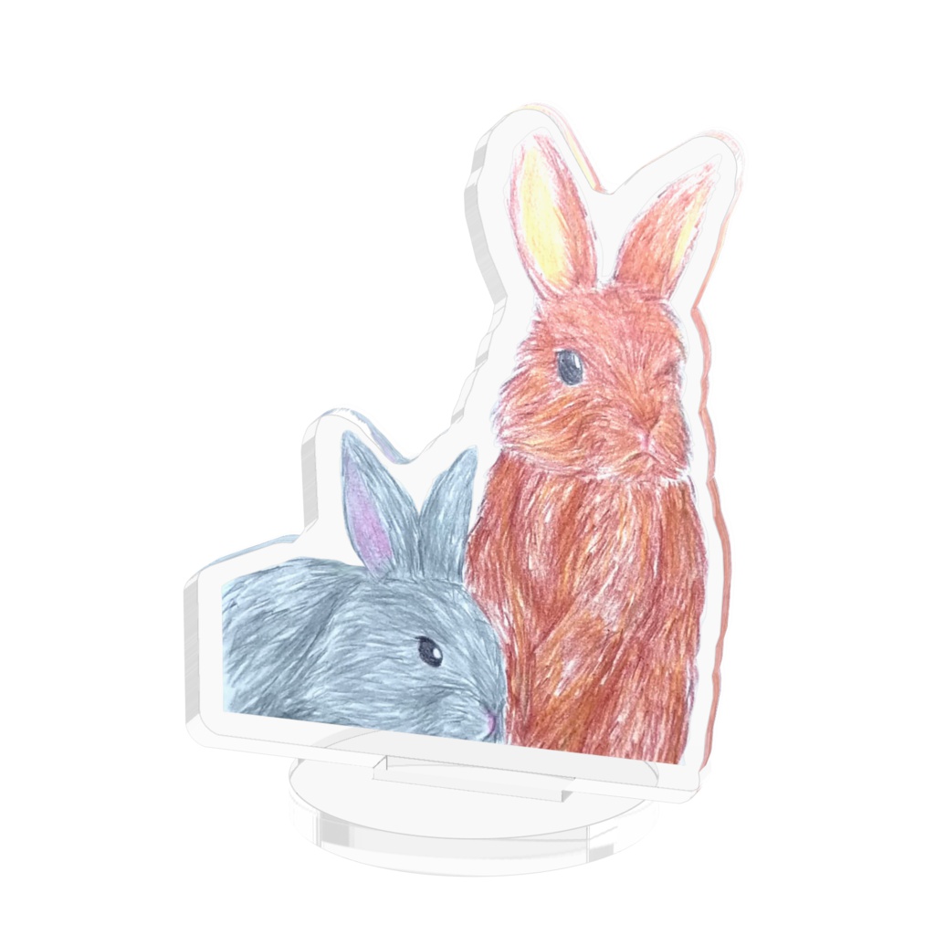 うさぎがひょっこりフィギュア