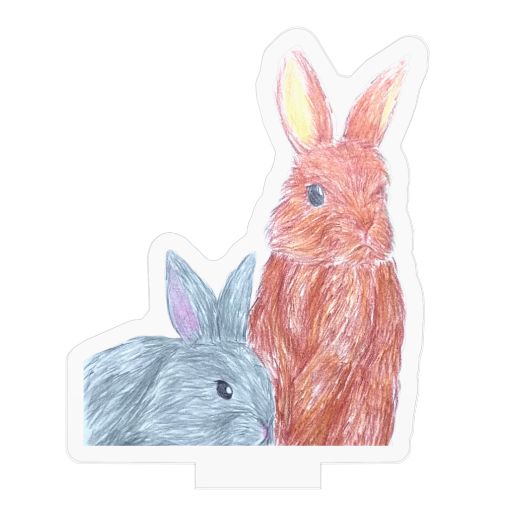 うさぎがひょっこりフィギュア