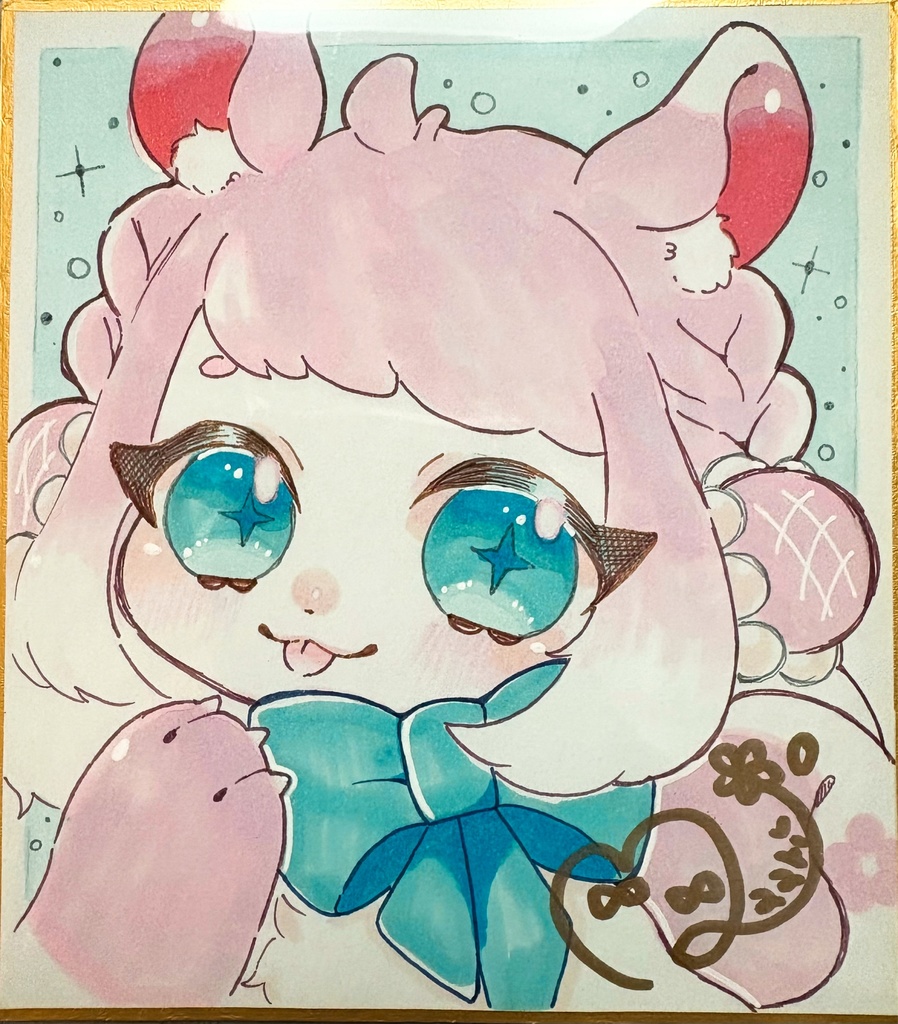厶ぅちゃん色紙