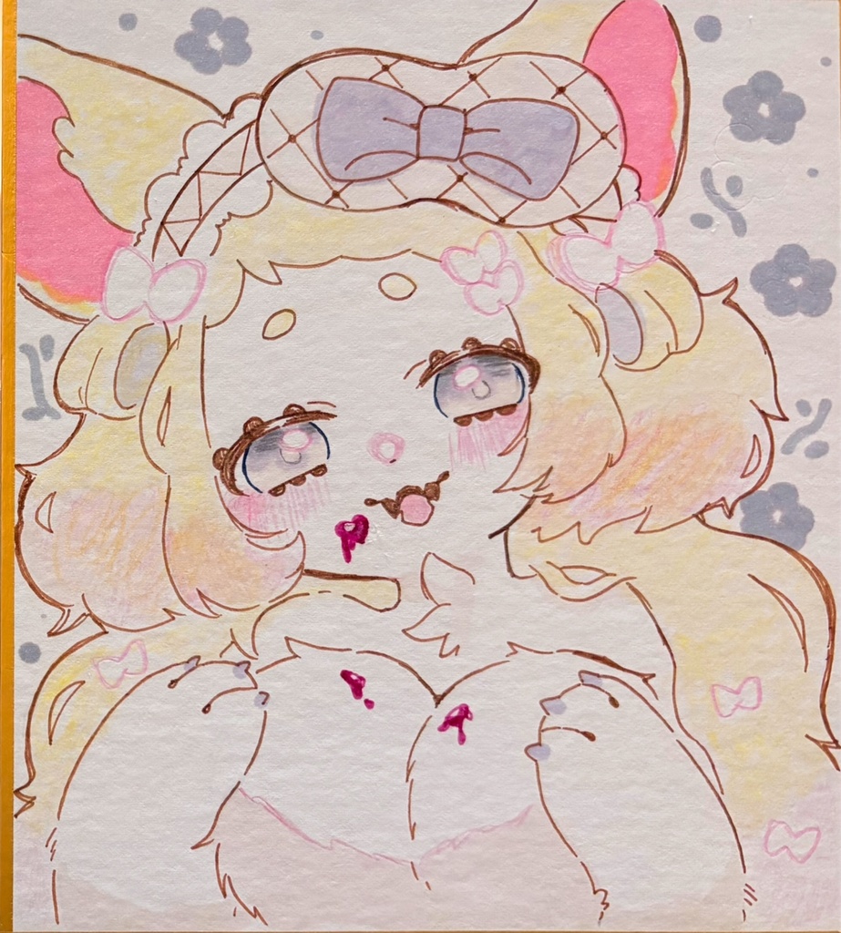 うちの子色紙 ネムちゃん