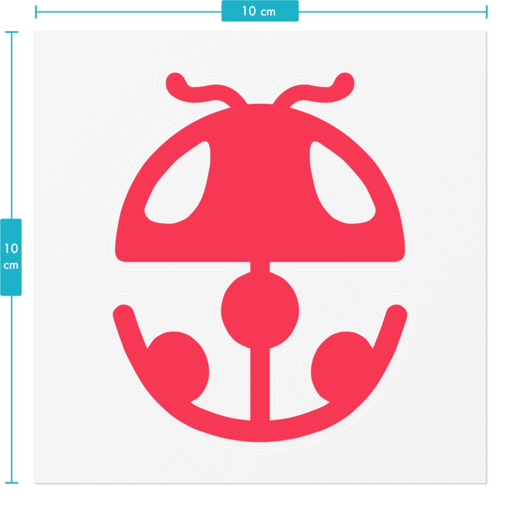 てんとうむしステッカー