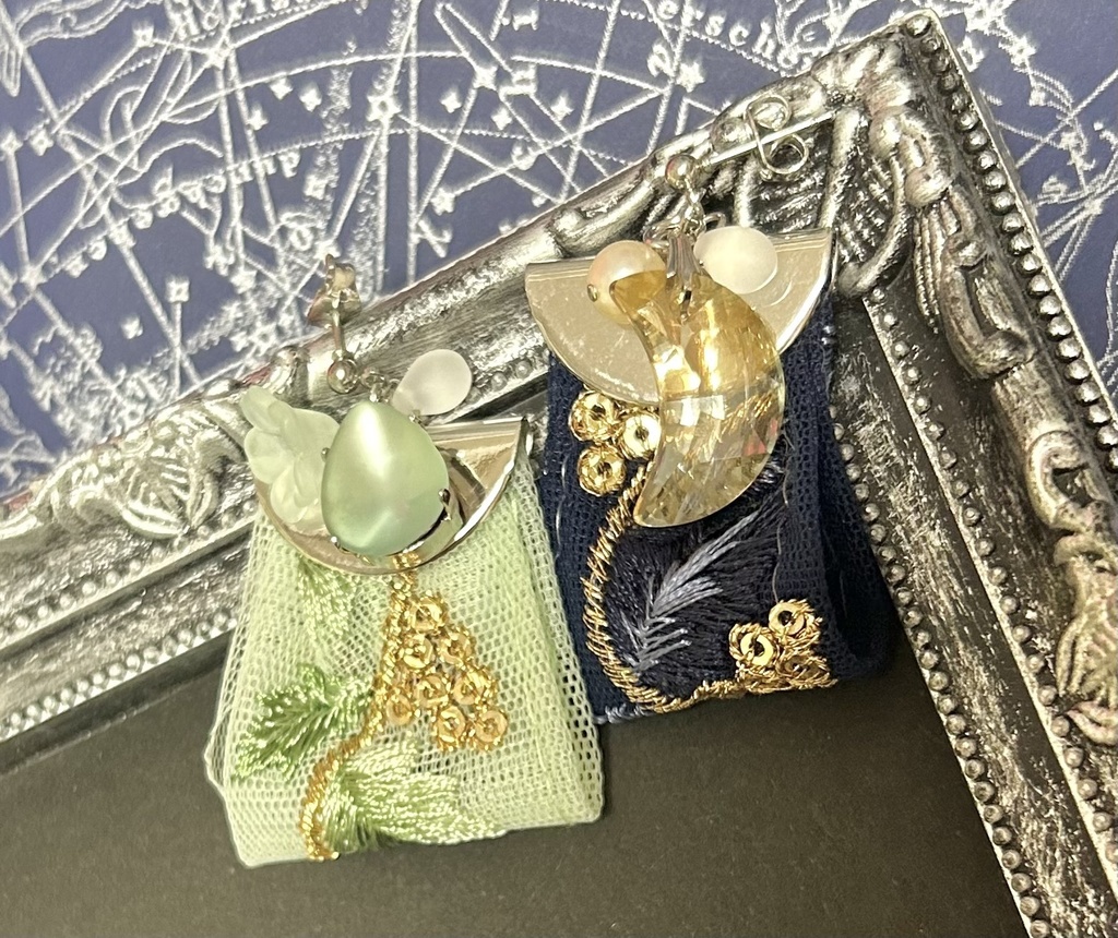 ピアス(★・玻璃・夜光)