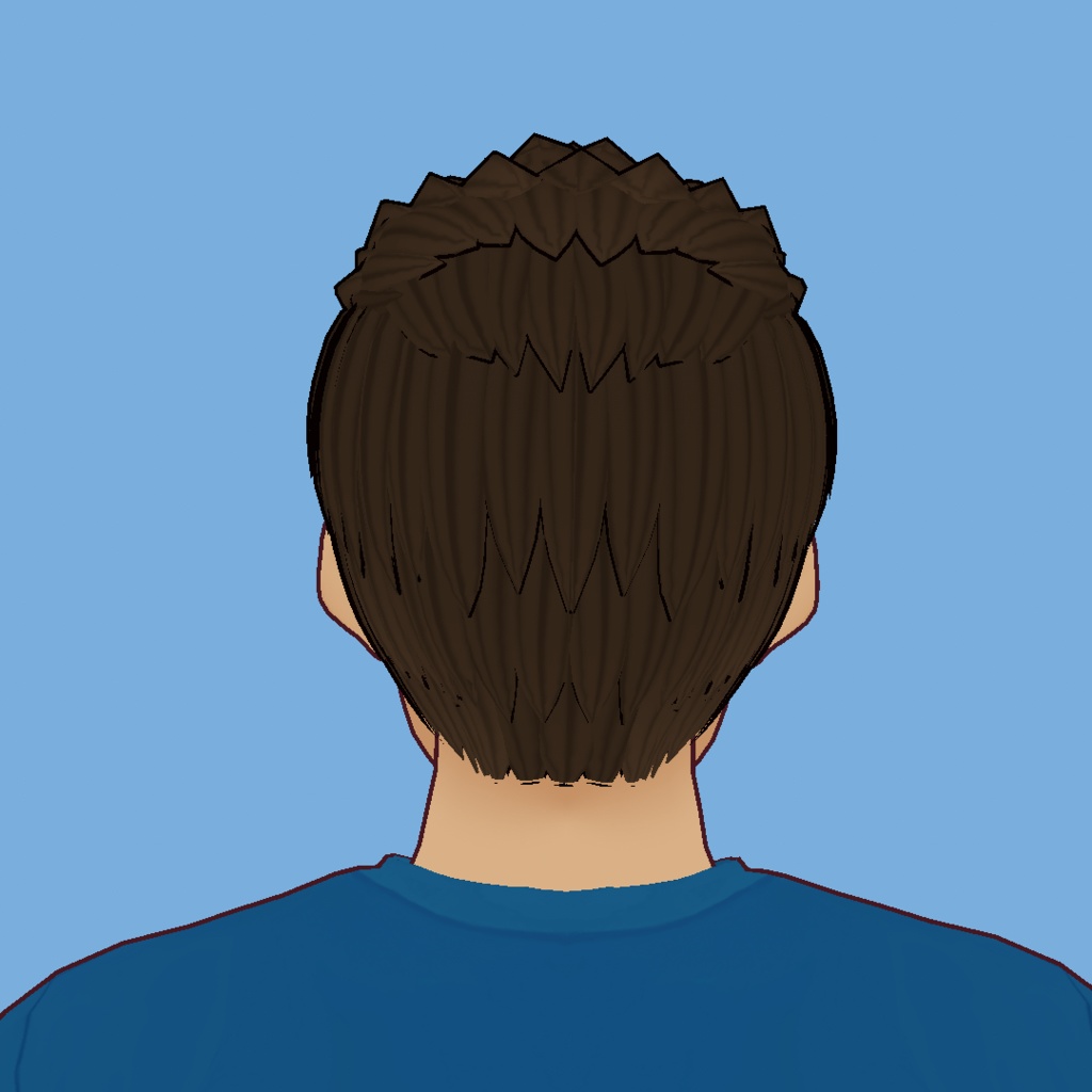 ショートミドルスパイクヘア/Short Middle Spiky Hair