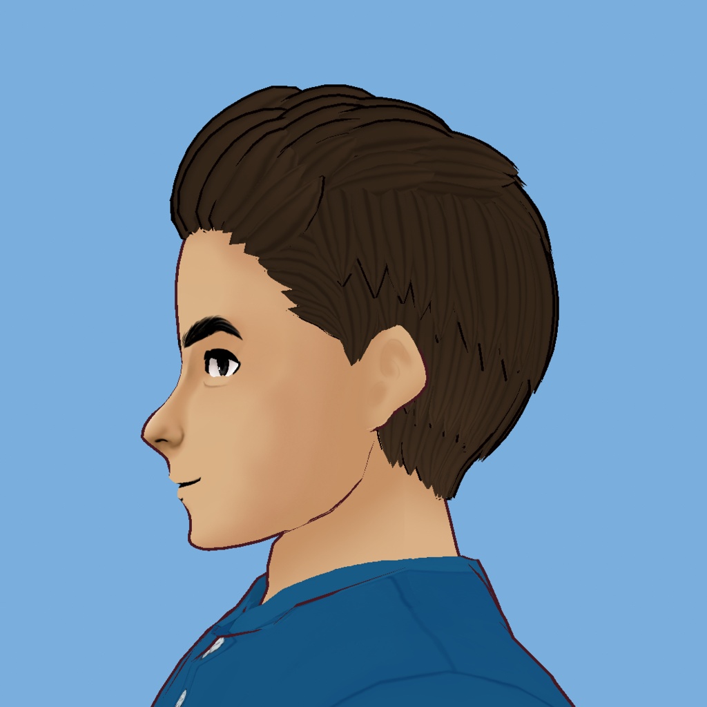 ショートミドルスパイクヘア/Short Middle Spiky Hair