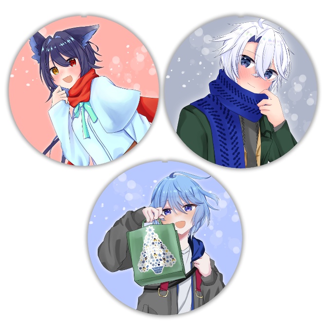 Caprista＋葵葉柚月_オリジナル缶バッジ2023