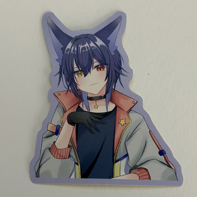 狐神夜渡_オリジナルステッカー