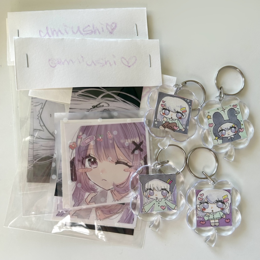 原画キーホルダーステッカーセット