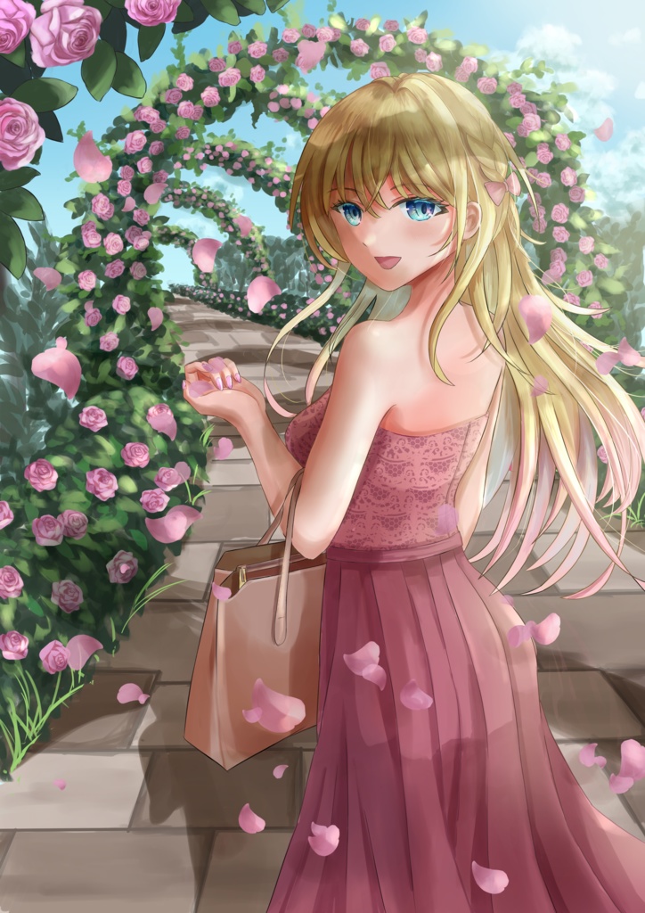 オリジナルイラスト「あなたと来たかった場所」トートバッグ