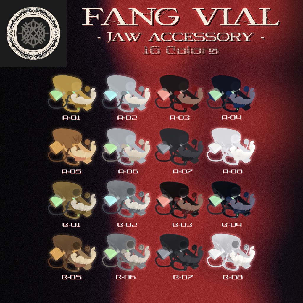 【発売記念SALE】Jaw Accessory -01- FANG VIAL ☀︎17 Avatars☀︎ 顎のアクセサリー