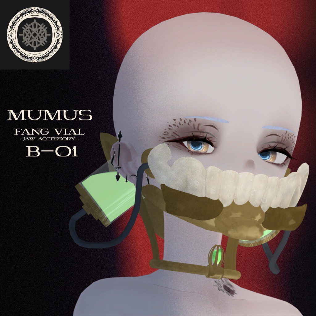 【発売記念SALE】Jaw Accessory -01- FANG VIAL ☀︎17 Avatars☀︎ 顎のアクセサリー