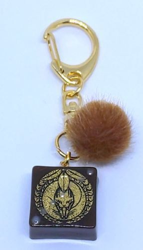 刀紋入りチョコ型キーホルダー