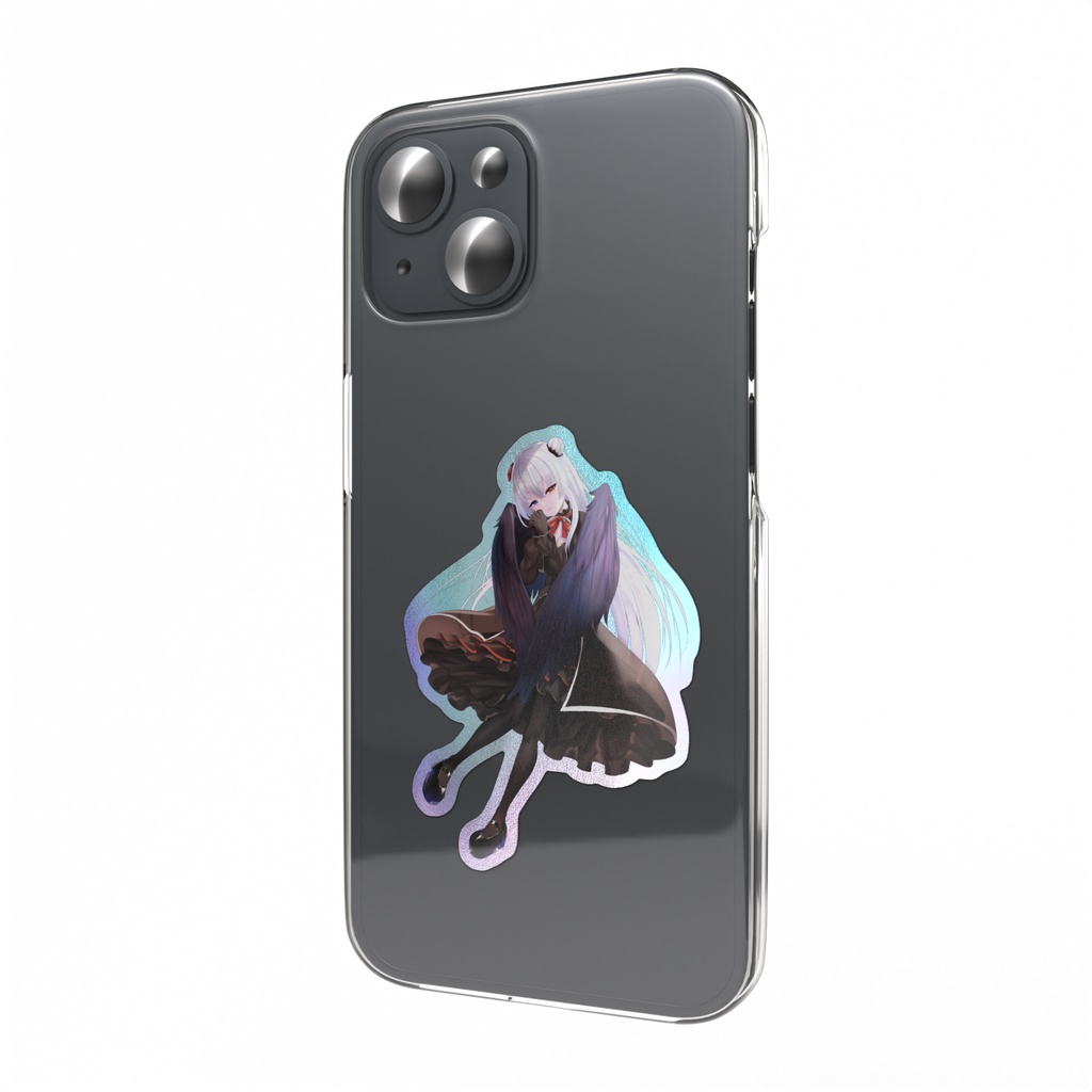 不可解 🤍 オーロラスマホステッカー 🥀