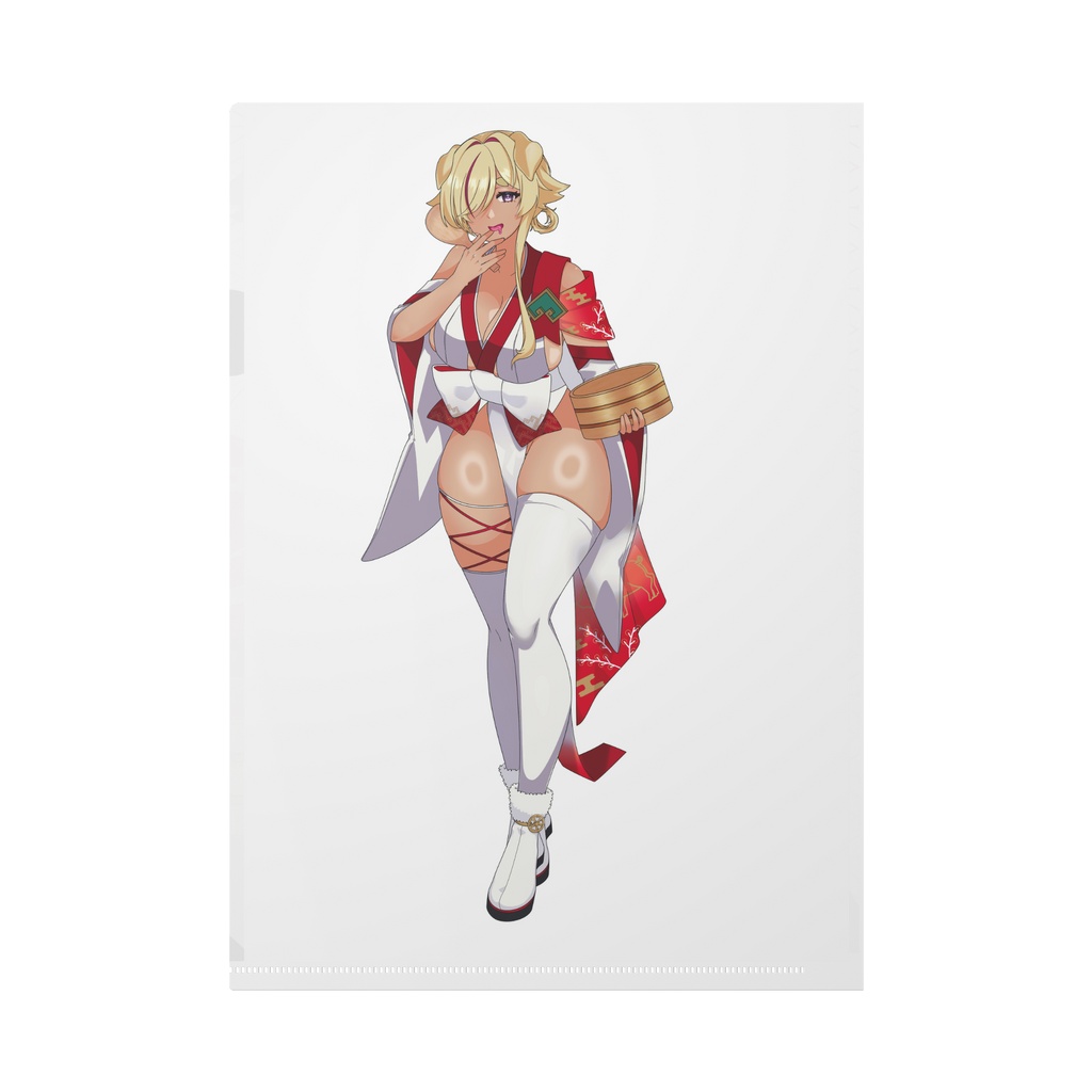 黒乃ピグ和服クリアファイル