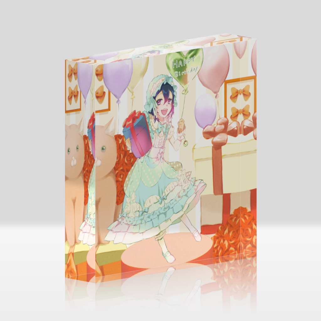 綿雲あめ誕生日グッズ2026_アクリルブロック