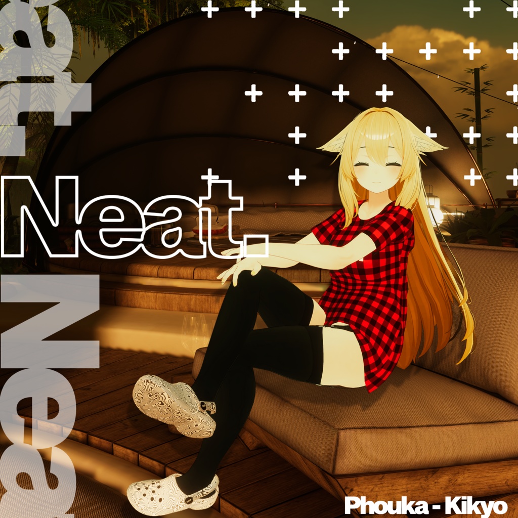 『neat.』Shirt & Crocs / Tシャツ & クロックス【桔梗・Kikyo】