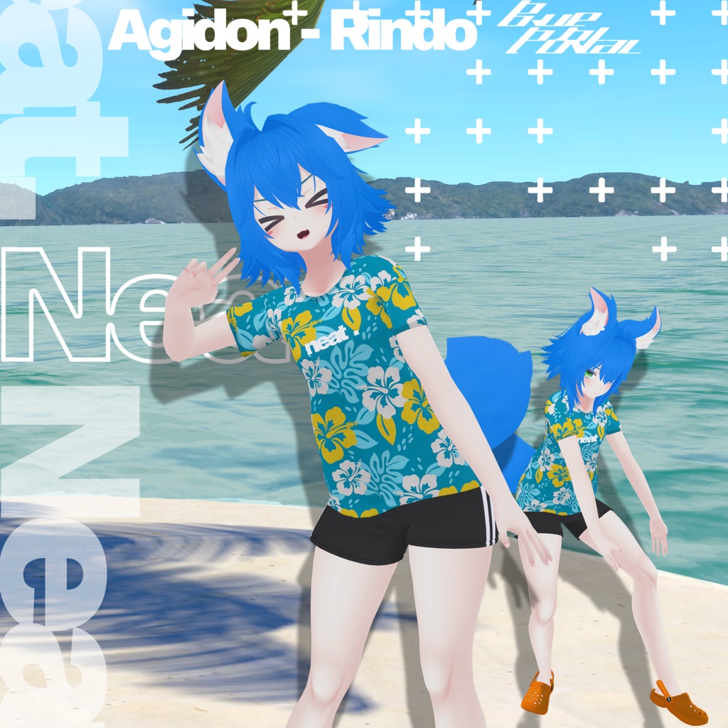 『neat.』Shirt & Crocs / Tシャツ & クロックス【竜胆・Rindo】