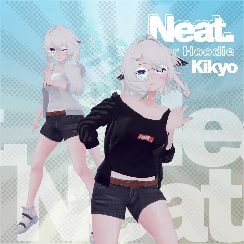 『neat.』Summer Hoodie - 【桔梗・Kikyo】
