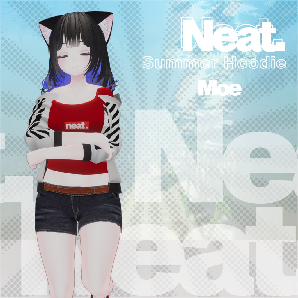 『neat.』Summer Hoodie - 【萌・Moe】