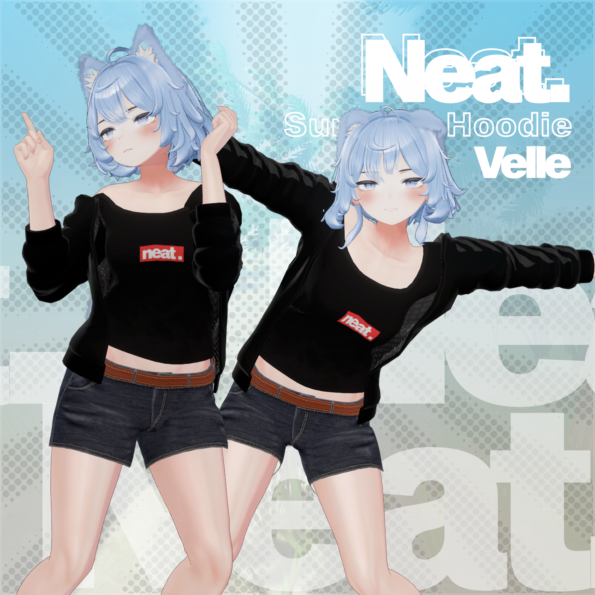『neat.』Summer Hoodie - 【ヴェール・Velle】