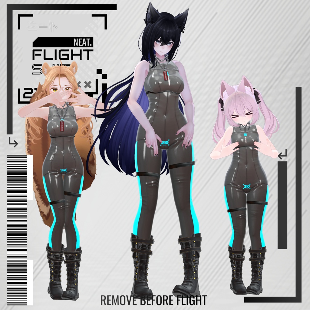 『Neat.』Flight Suit & Collar