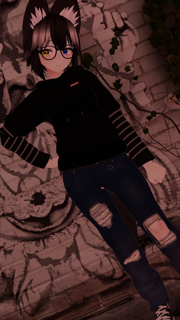 『Neat.』Skater - スケーター - Denim Jeans デニム ジーンズ - Hoodie パーカー - Converse コンバース