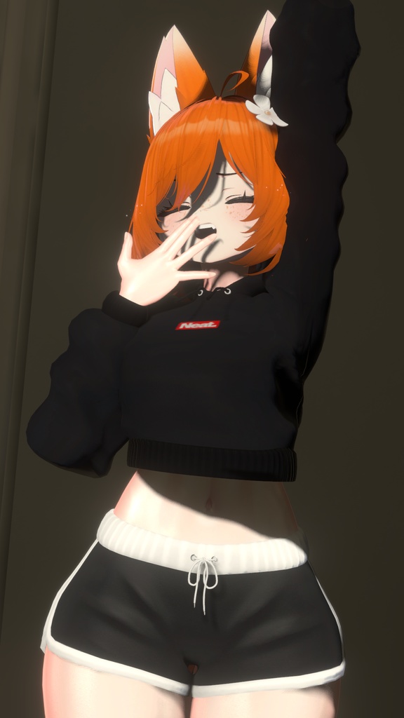 Neat - Crop Hoodie クロップパーカー パーカー
