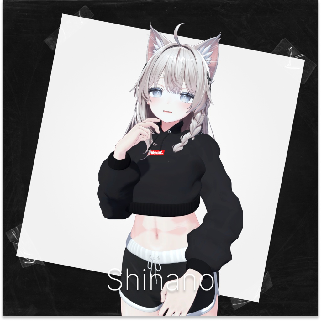 Neat - Crop Hoodie クロップパーカー パーカー