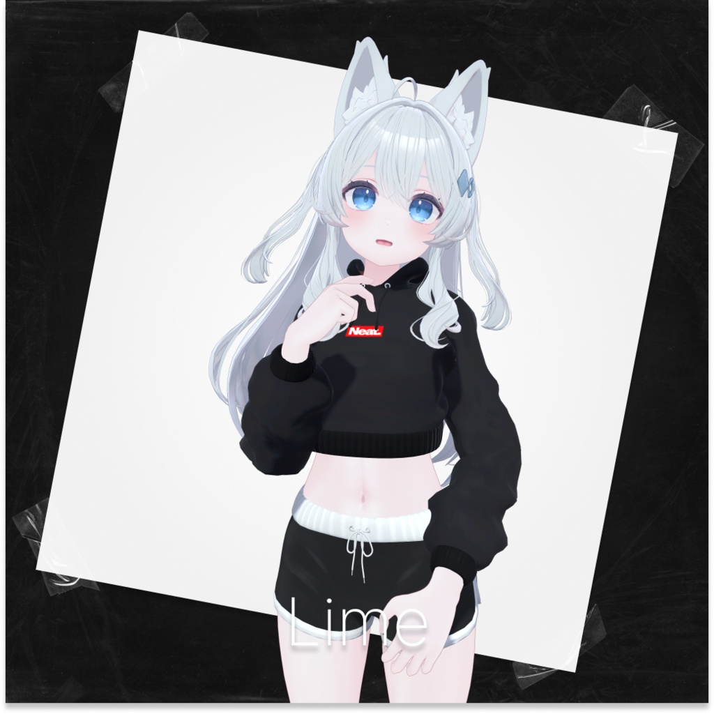 Neat - Crop Hoodie クロップパーカー パーカー