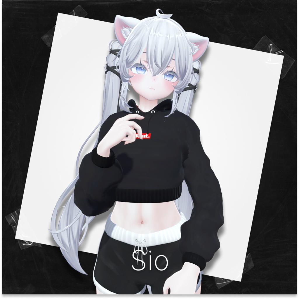 Neat - Crop Hoodie クロップパーカー パーカー