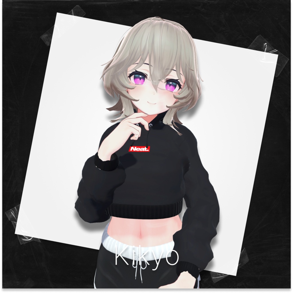 Neat - Crop Hoodie クロップパーカー パーカー