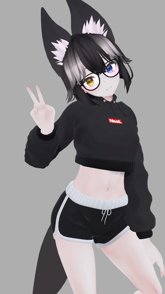 Neat - Crop Hoodie クロップパーカー パーカー