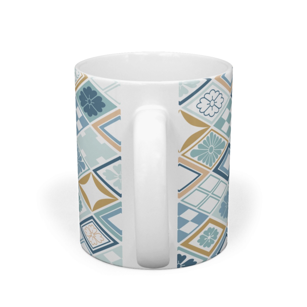 菱文様マグカップ