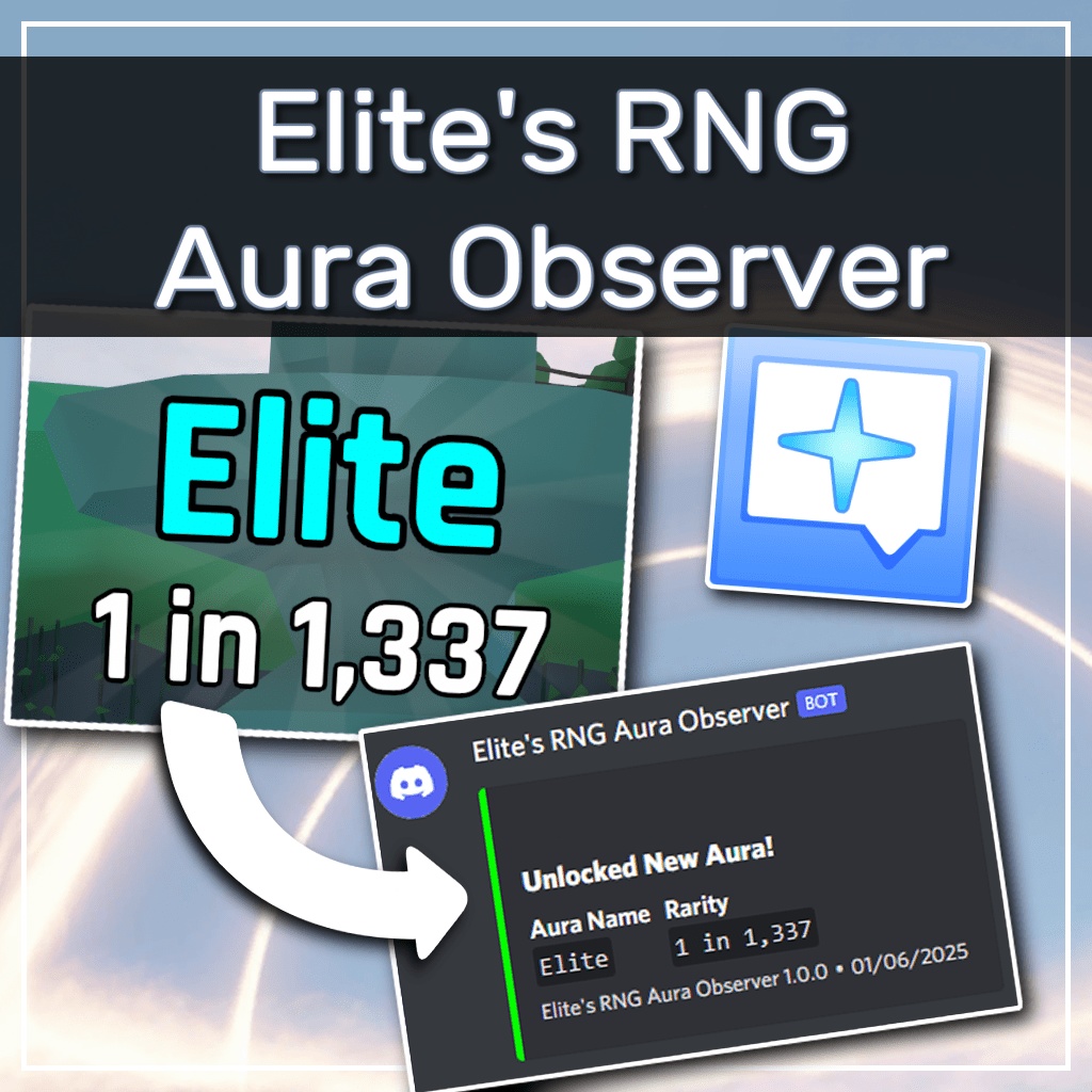 【無料】Elite's RNG Aura Observer / Elite's RNG Land での Aura 獲得時に Discord に通知