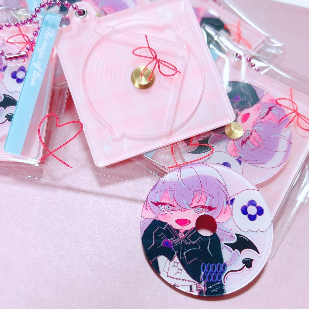 恋の魔法モチーフCD風アクキー