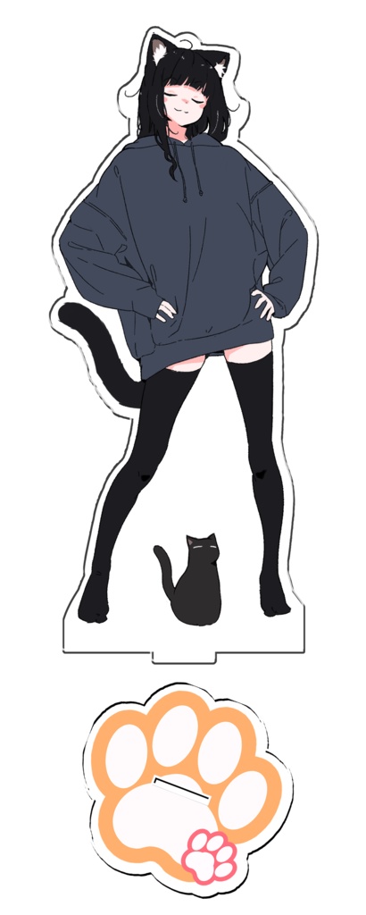 黒猫ちゃんアクリルスタンド