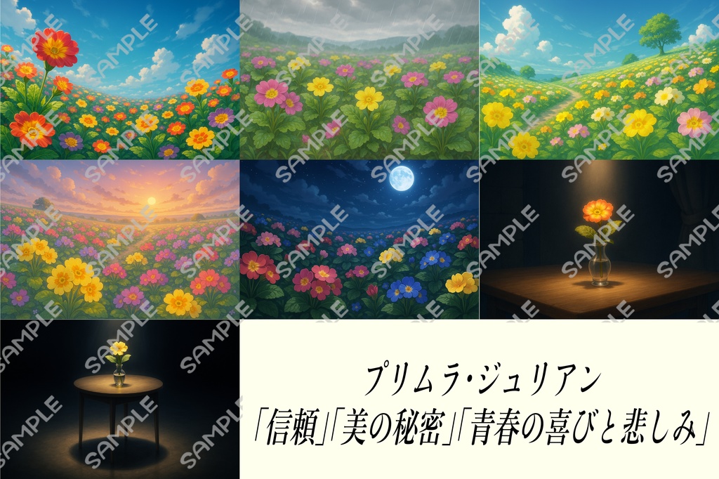 花のある風景 - 背景素材集 - 第1弾、第2弾