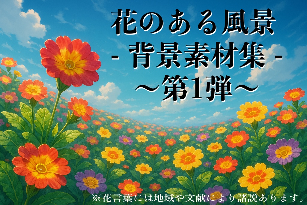 花のある風景 - 背景素材集 - 第1弾、第2弾
