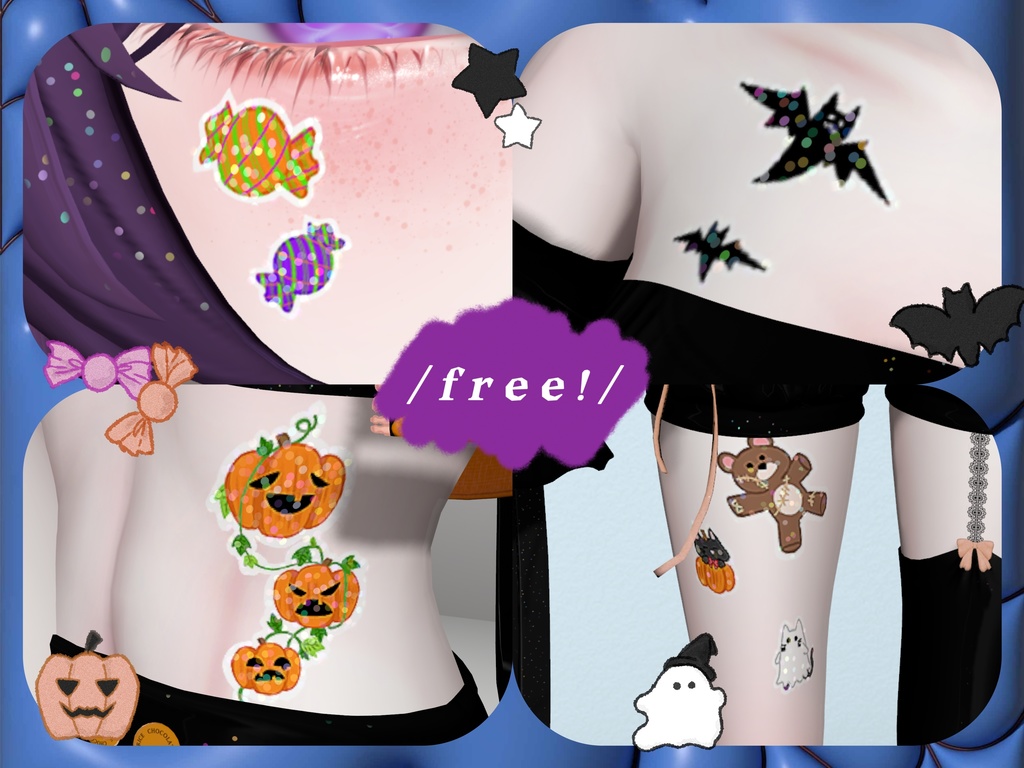 Halloween sticker tatoo ( free! )