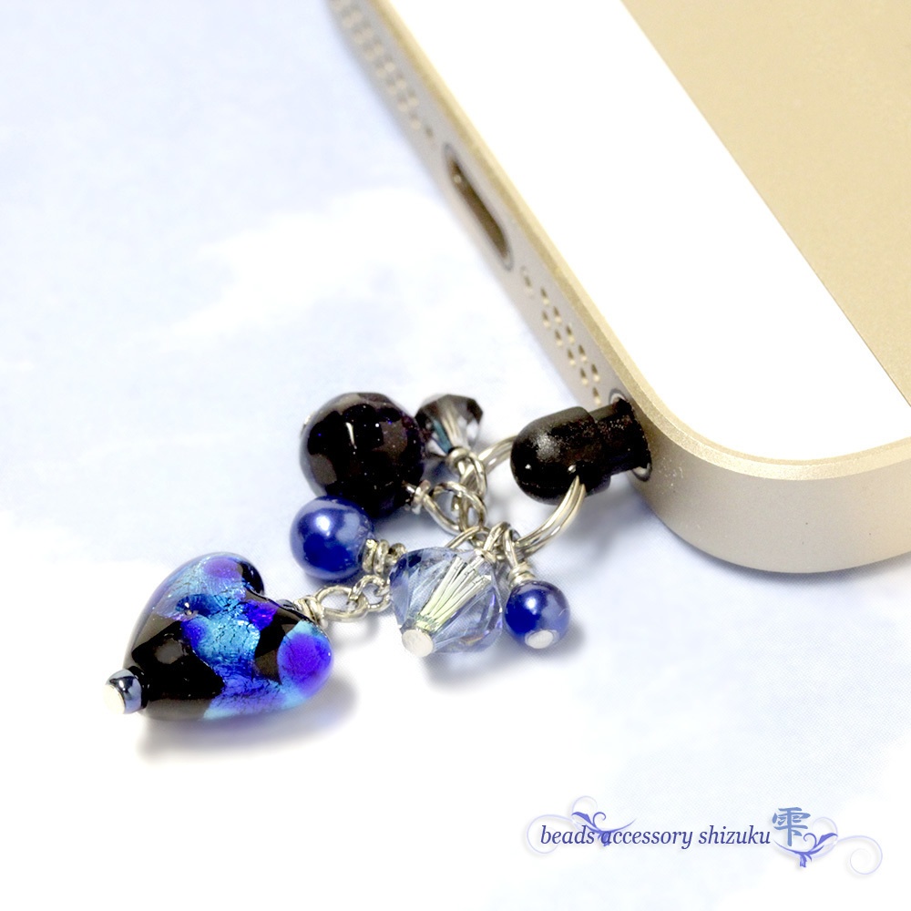 ハートのホタル玉イヤホンジャック