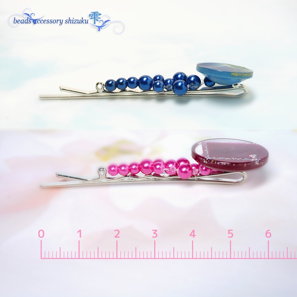 ボタンヘアピン2種セット