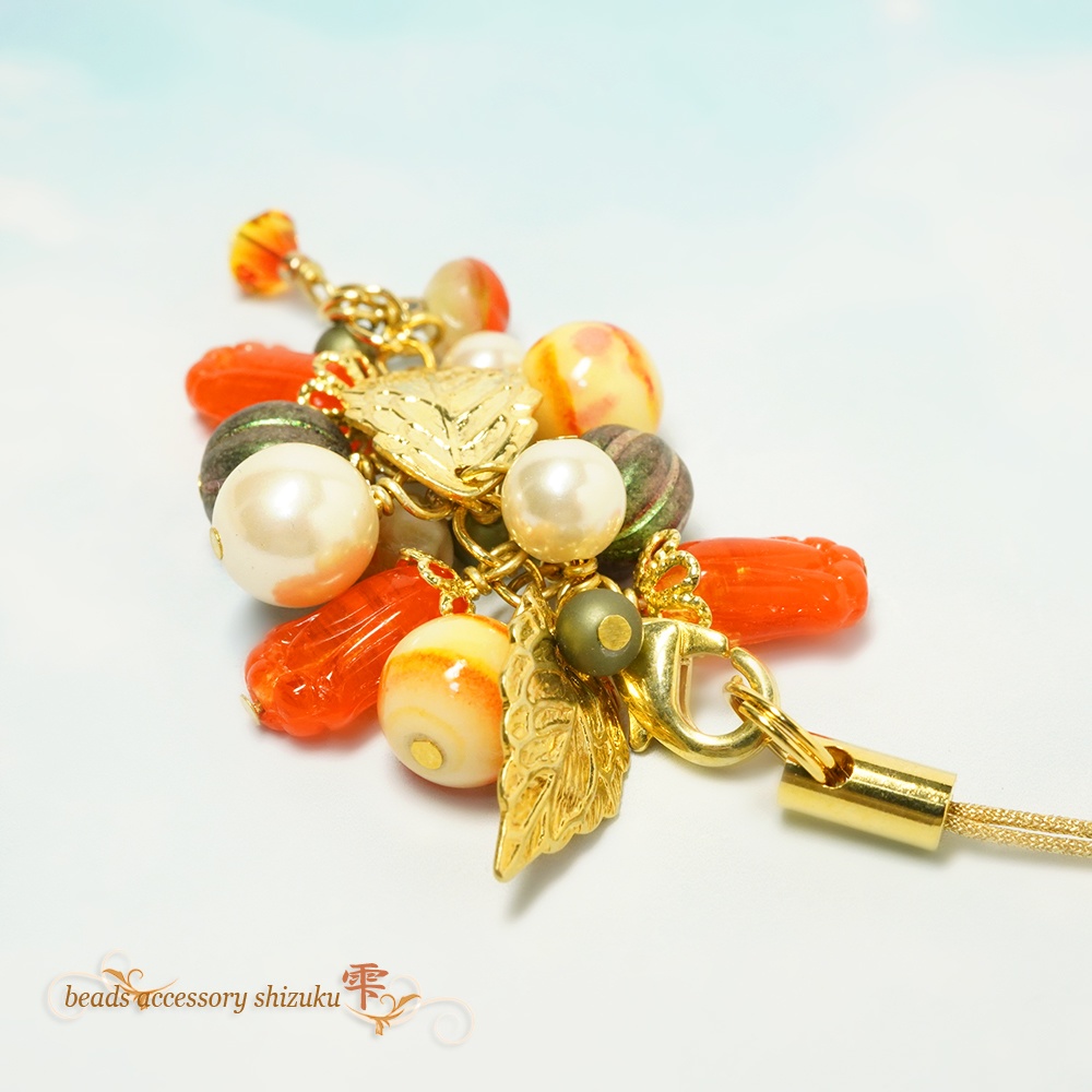 こ百合ストラップ*オレンジ